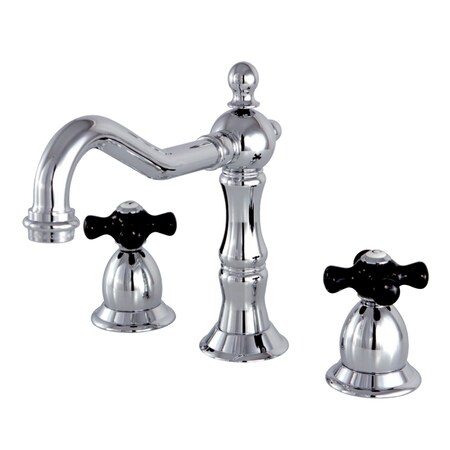 Kingston Brass KS1971PKX Duchess Widespread Bathroom Faucet W/ Brass Pop-Up, Chrome KS1971PKX